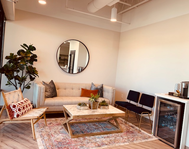 Welcoming reception area